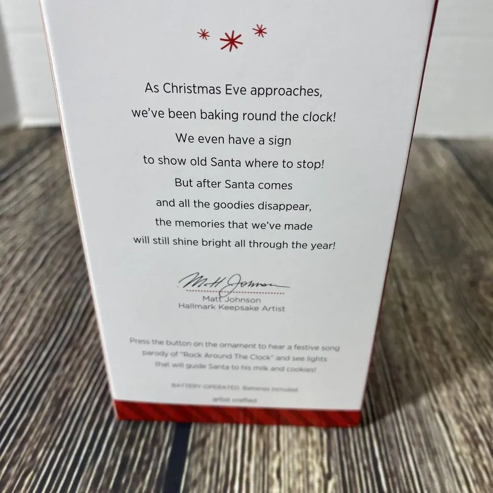 Hallmark Keepsake 'Santa Stop Here!' Tree Ornament Decoration *no sound/lights*